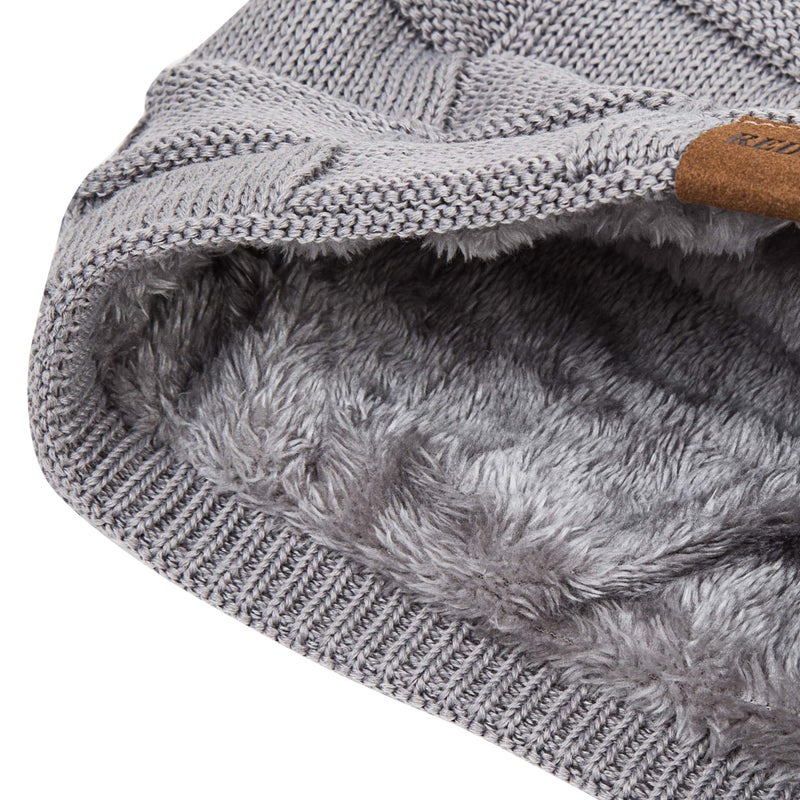 REDESS Beanie Hat for Men and Women Winter Warm Hats Knit Slouchy Thick Skull Cap - Image 3